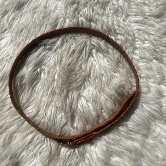 Elegant Brown Red Genuine Leather Suede Silver Clasp Women's Belt - Picture 9 of 11